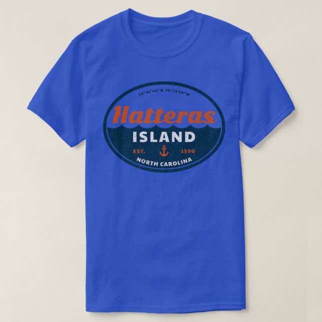 Camiseta Hatteras Island, NC Summertime Vacationing  (Frente do Design)