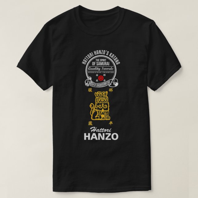 Camiseta Hattori Hanzo Samurai Ninja Katana Maker Japonês (Frente do Design)