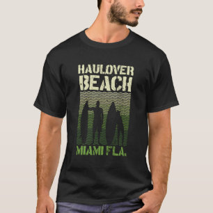 Camiseta Hau Beach Miami Florida Surf Spot Summer