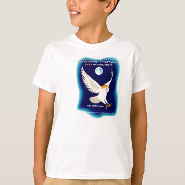 Camiseta "Haudenosaunee - as "Pessoas do Longhouse" (Frente)