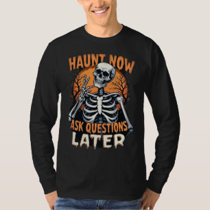 Camiseta Haunt agora questiona mais tarde o Dia do Horror