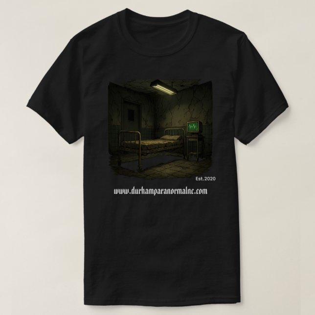 Camiseta Haunted Hospital Bed  T-Shirt (Frente do Design)