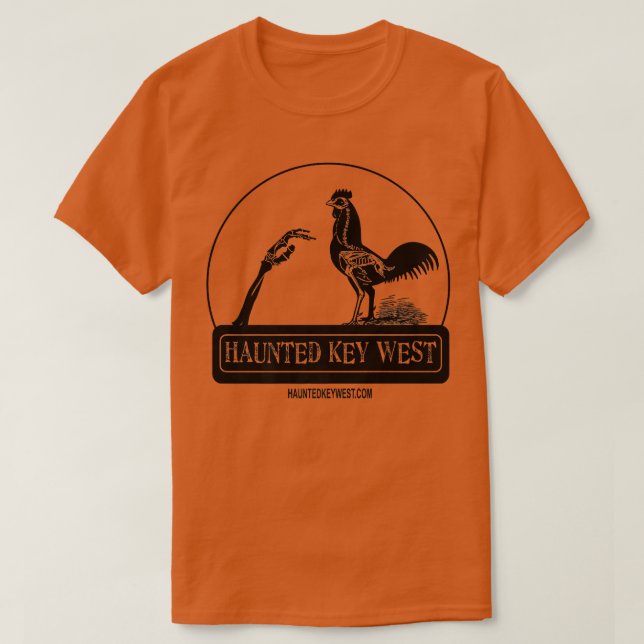 Camiseta Haunted Key West Zombie Rooster  (Frente do Design)