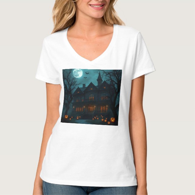 Camiseta Haunted Mansion Magic Tee – Halloween 🌕 (Frente)