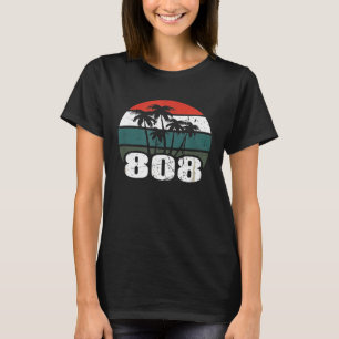 Camiseta Havaí 808 Oahu Waikiki Maui Kona Kauai Havaí A