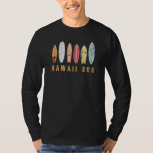 Camiseta Havaí 808 Oahu Waikiki Maui Kona Kauai Havaí A