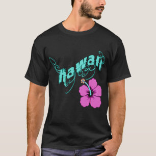Camiseta Havaí com produtos do hibiscus
