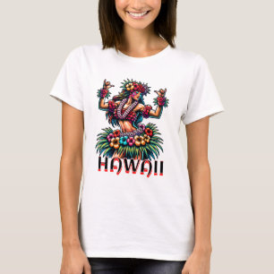 Camiseta Havaí   Dançarino Hula Havaiano