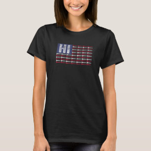 Camiseta Havaí Estado Nativo HI Bandeira Americana Golfe Pa