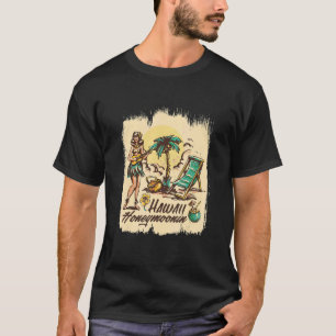 Camiseta Havaí Honeymoonin Gastando Lua De Honra No Havaí