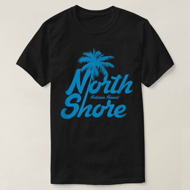 Camiseta Havaí North Shore Haleiwa Hawaii Palm Tree  (Frente do Design)