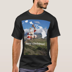 Camiseta Havaí Papai Noel e ilhas havaianas