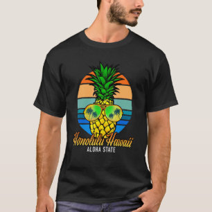 Camiseta Havaí Pineapple Sunglass Honolulu Hawaii Aloh