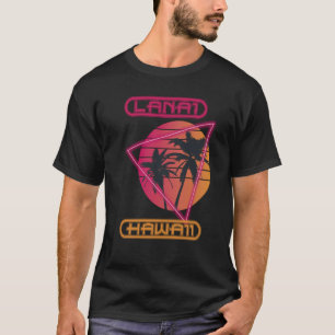 Camiseta Havaí Retro Palmeira Lanai Vacai Ocean Surfin