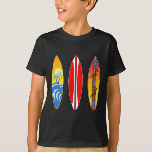 Camiseta Havaí Tiki Polinésio Surfando Prancha de Surf (2-l