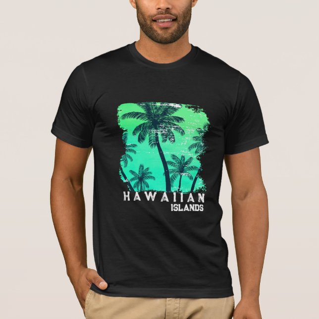 Camiseta Havaiana de Homens (Frente)