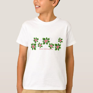 Camiseta Havaiana Holly Mele Kalikimaka Vermelho de Natal