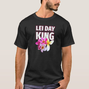 Camiseta Havaiana Lei Day King Plumeria Festival Beach