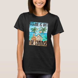 Camiseta Havaiano Gnomo For Women School Está Fora Para O V