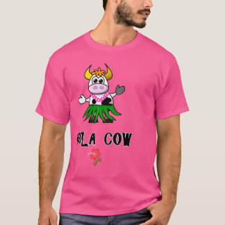 Camiseta Havaiano Hula Dançando Vaca Engraçado Dotado Dk
