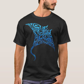 Camiseta Havaiano Manta Ray Tribal Polynésia Tatuagem Pacif