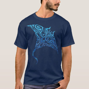 Camiseta Havaiano Manta Ray Tribal Polynésia Tatuagem Pacif