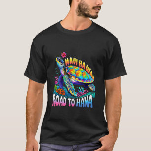 Camiseta Havaiano Maui Havaí Tartaruga Viagem Grupo Viagem