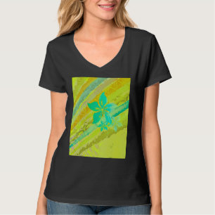 Camiseta Havaiano Polinésio Tropical Abstrato