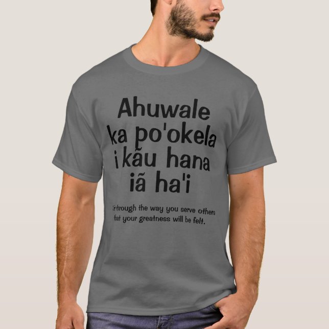 Camiseta Havaiano Proverb / Say (Frente)