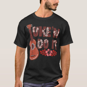 Camiseta Havaiano Ukulele Uke 'N Do It Flower