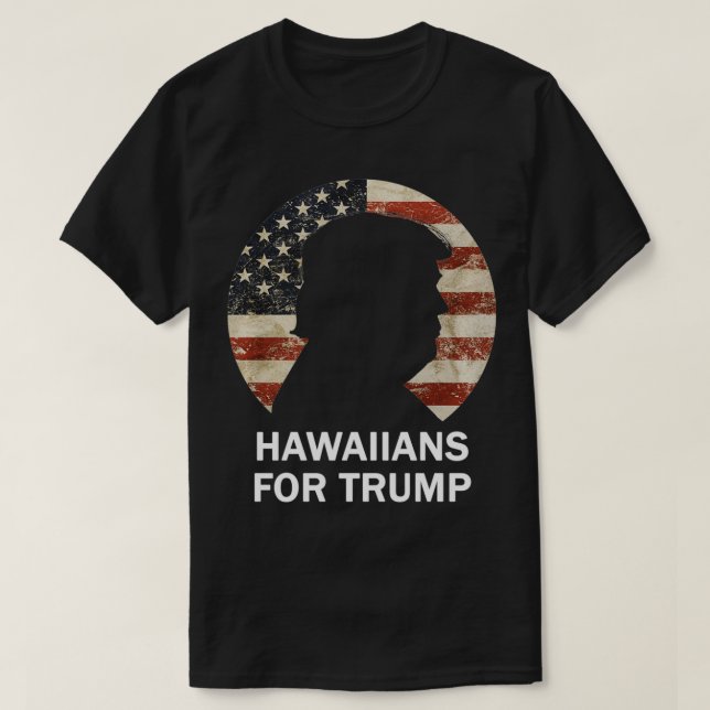 Camiseta Havaianos Para Trump Vintage, República Da Bandeir (Frente do Design)