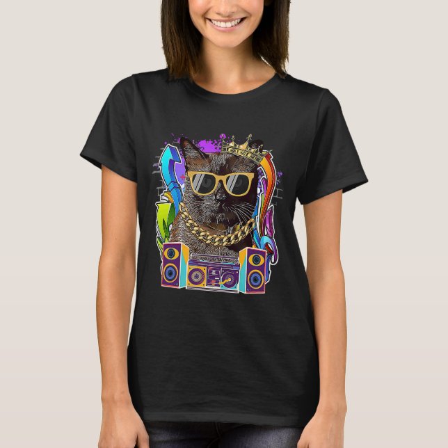 Camiseta Havana Brown Cat Hip Hop 90s Rap Music (Frente)