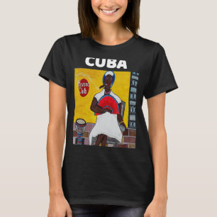 Camiseta Havana Cuba Art Afro Mulher Cubana Charutos Presen