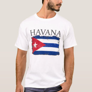 Camiseta Havana Cuba Flag Capital Cuba Havana Tourist Cuba