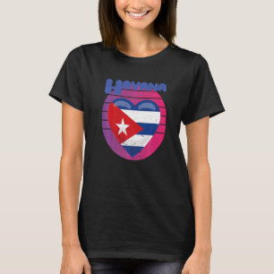 Camiseta Havana Cuba Heart Retro Caribe Home Premi Cubano