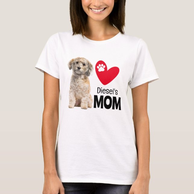 Camiseta Havanês Personalizado Mãe T-Shirt (Frente)
