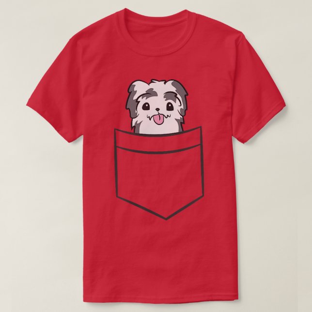 Camiseta Havanese Dog In The Pocket Cute Havanese Dog  (Frente do Design)