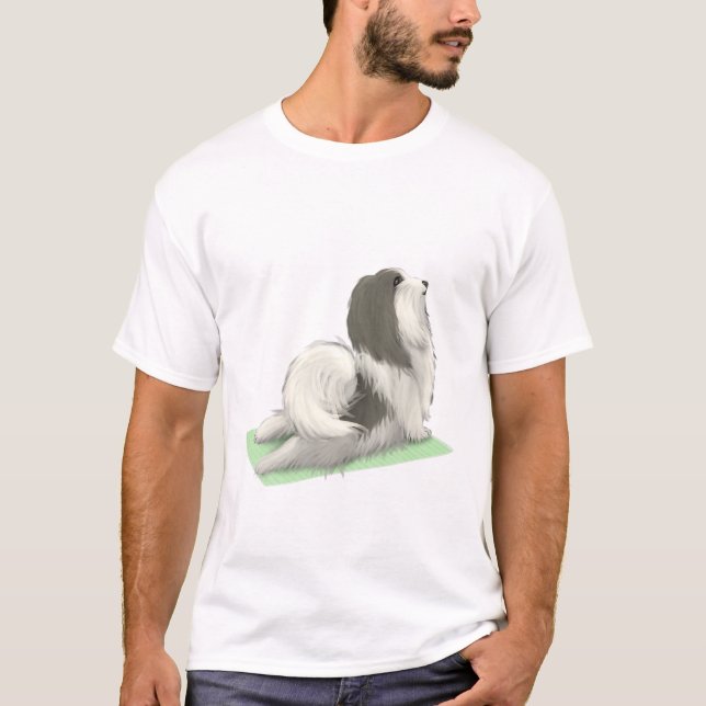 Camiseta Havanese Dog Yoga Pose Meditação Zen Workout (Frente)