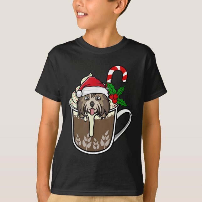 Camiseta Havanese Está Sentado No Chocolate Quente De Cacau (Frente)