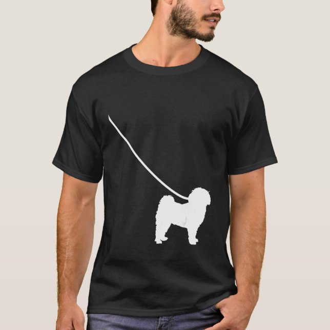 Camiseta Havanese on a Leash Dog  Mom Dad Pet Cute  Puppy (Frente)