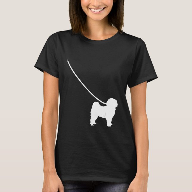 Camiseta Havanese on a Leash Dog  Mom Dad Pet Cute  Puppy (Frente)