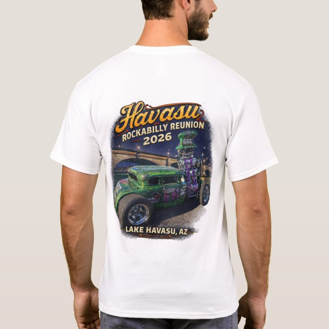 Camiseta Havasu Rockabilly Reunion 2026 (Verso)