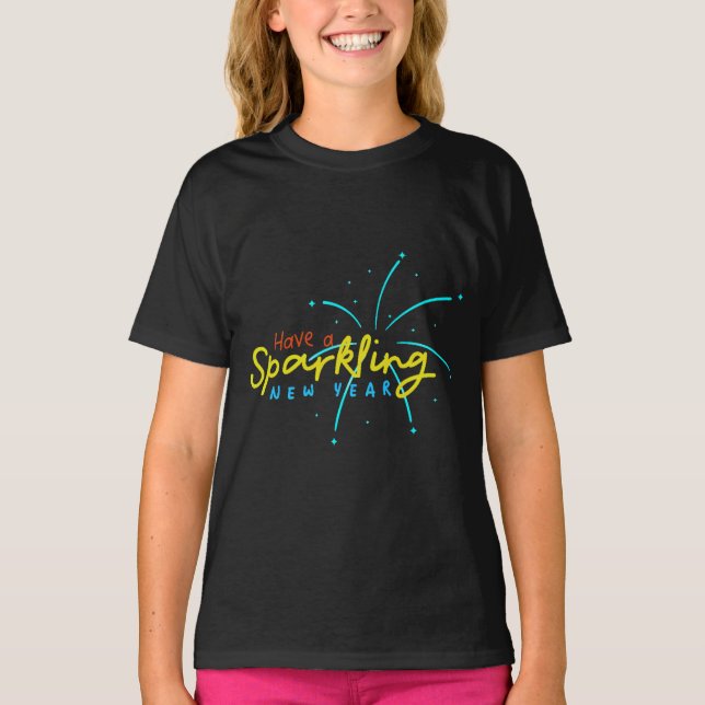 Camiseta Have A Sparkling New Year Kids Tshirt (Frente)