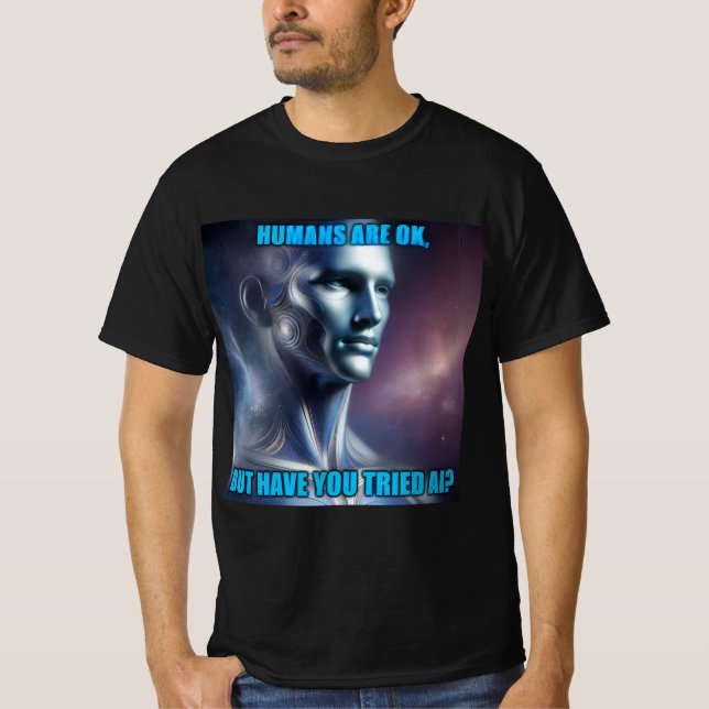 Camiseta Have you Tried AI - Men's Black T-Shirt (Frente)