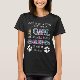 Camiseta Havia Uma Garota Que Adorava German shepherd