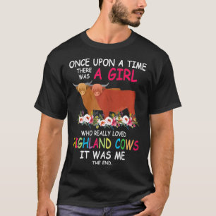 Camiseta Havia Uma Garota Que Amava As Vacas Da Terra Alta