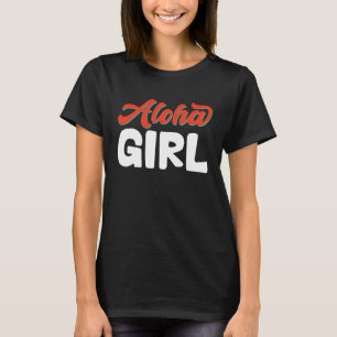 Camiseta Hawaiai Aloha Girl Hawaii Pineapple Tiki