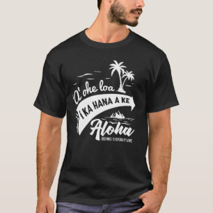 Camiseta Hawaiai Love Language Proverbs Dizendo Poesia Imag
