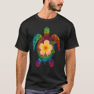 Camiseta Hawaiai Tie Dye Sea Turtle Cute Hawaii para Homens