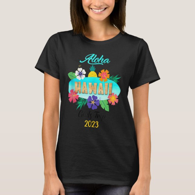 Camiseta Hawaii Aloha Hawaiian Family Trip 2023 (Frente)